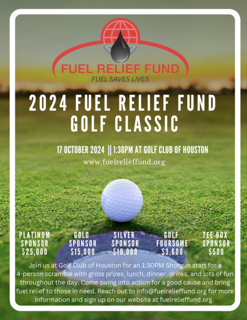 2024 Fuel Relief Fund Golf Classic flyer cover