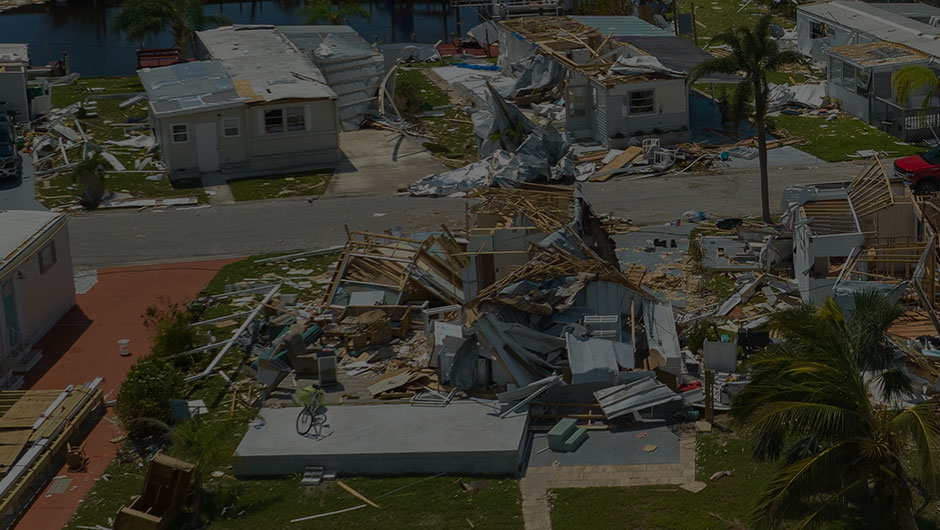 Photo of the destruction after Hurricane Idalia
