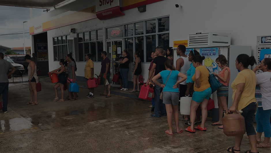 Residents receiving fuel relief after Hurricane Maria