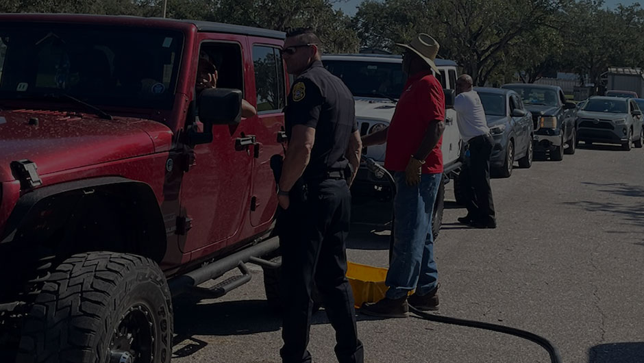 Volunteers during Hurricane Milton relief