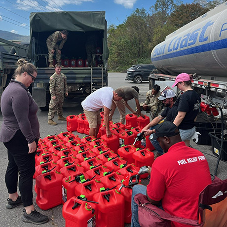 Fuel Relief Fund Delivers Life-Saving Fuel to Hurricane Helene and Hurricane Milton Survivors