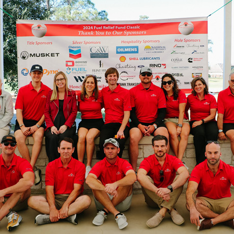 Photo of the FRF team at a golf tournament