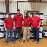 Photo of volunteers with tanks